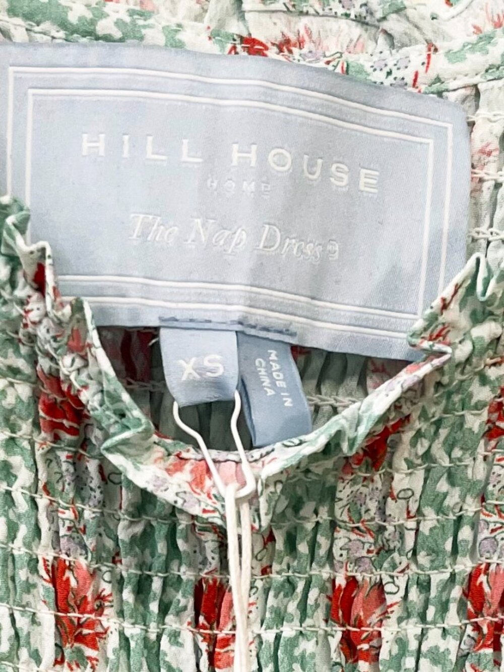 Last Call! New Hill House Louisa Crepe Nap Dress Trailing Vine XS $198 - Picture 5 of 8